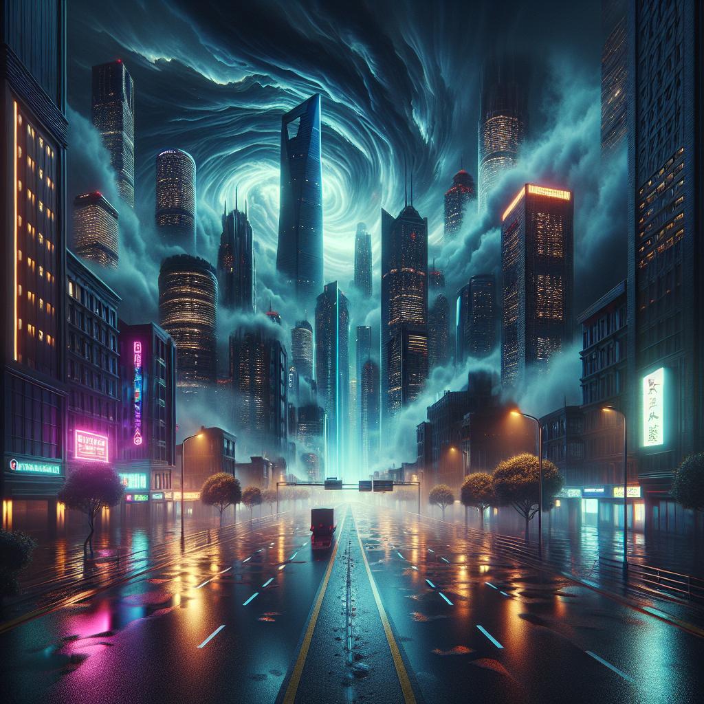 Stormy Dawn in Neo-Tokyo
