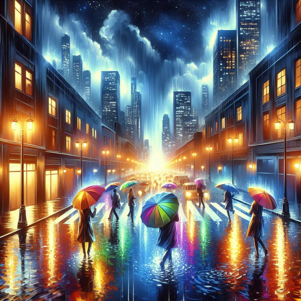 Joyful Night in the City