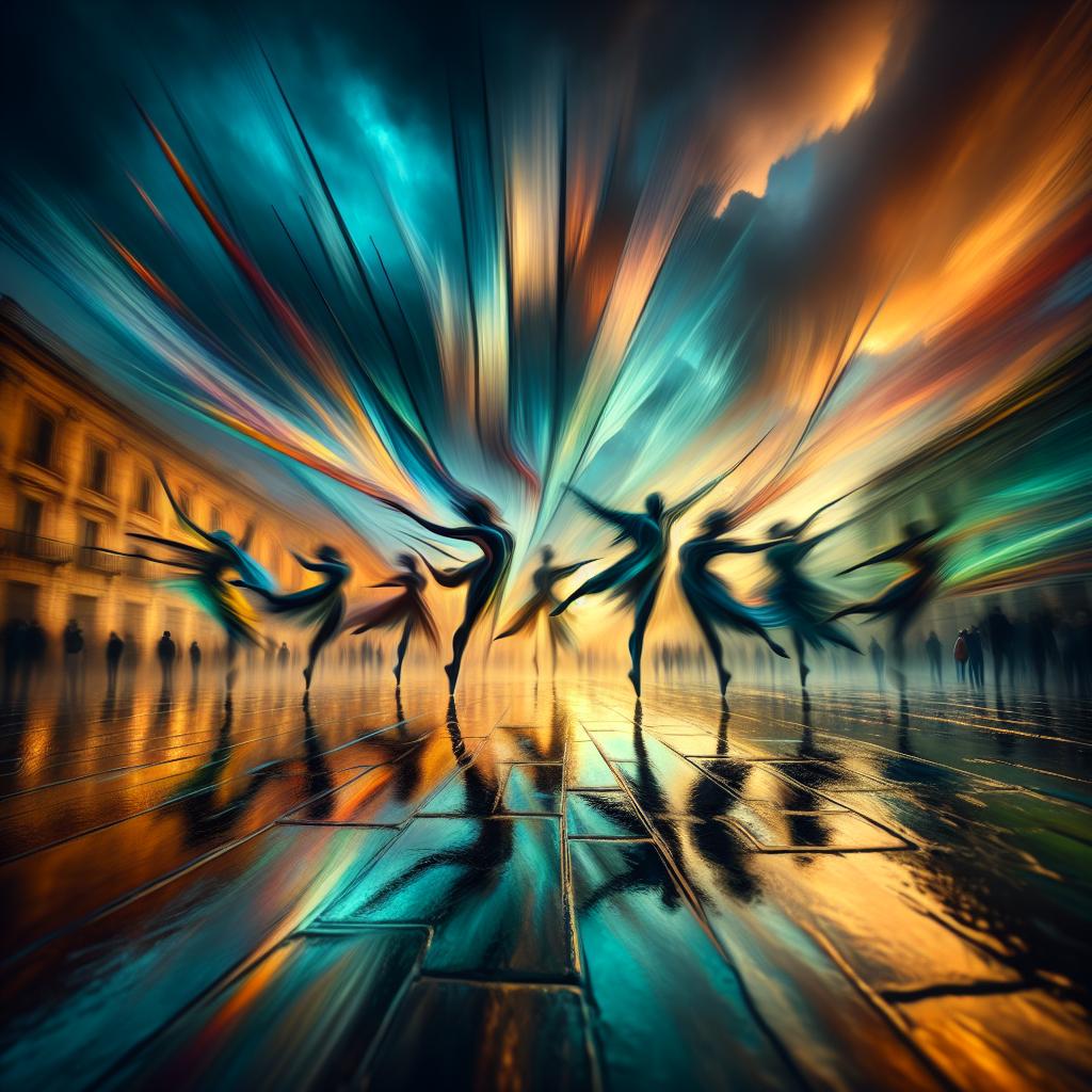 Golden Hour Dance of Light