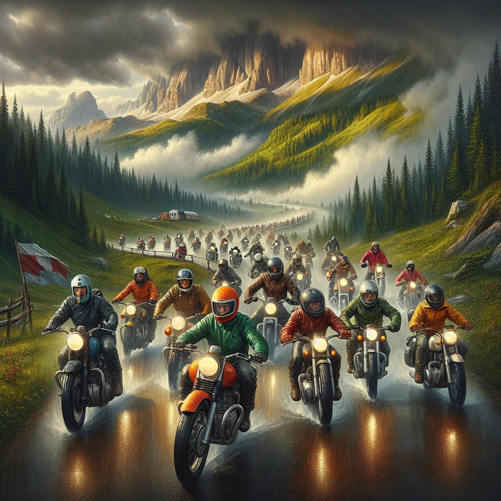 Dawn Ride on Winding Roads