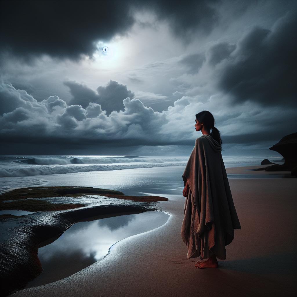 Midnight Solitude on Shores