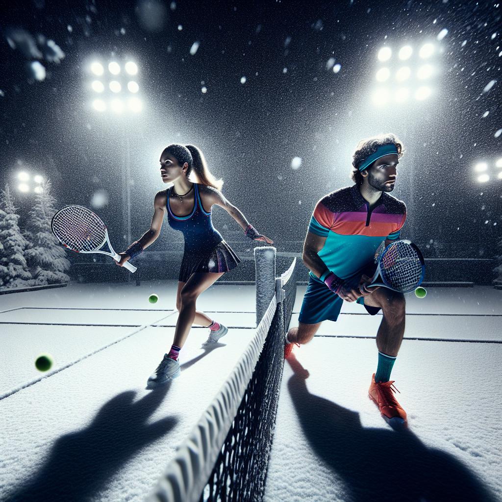 Tennis in the Snow