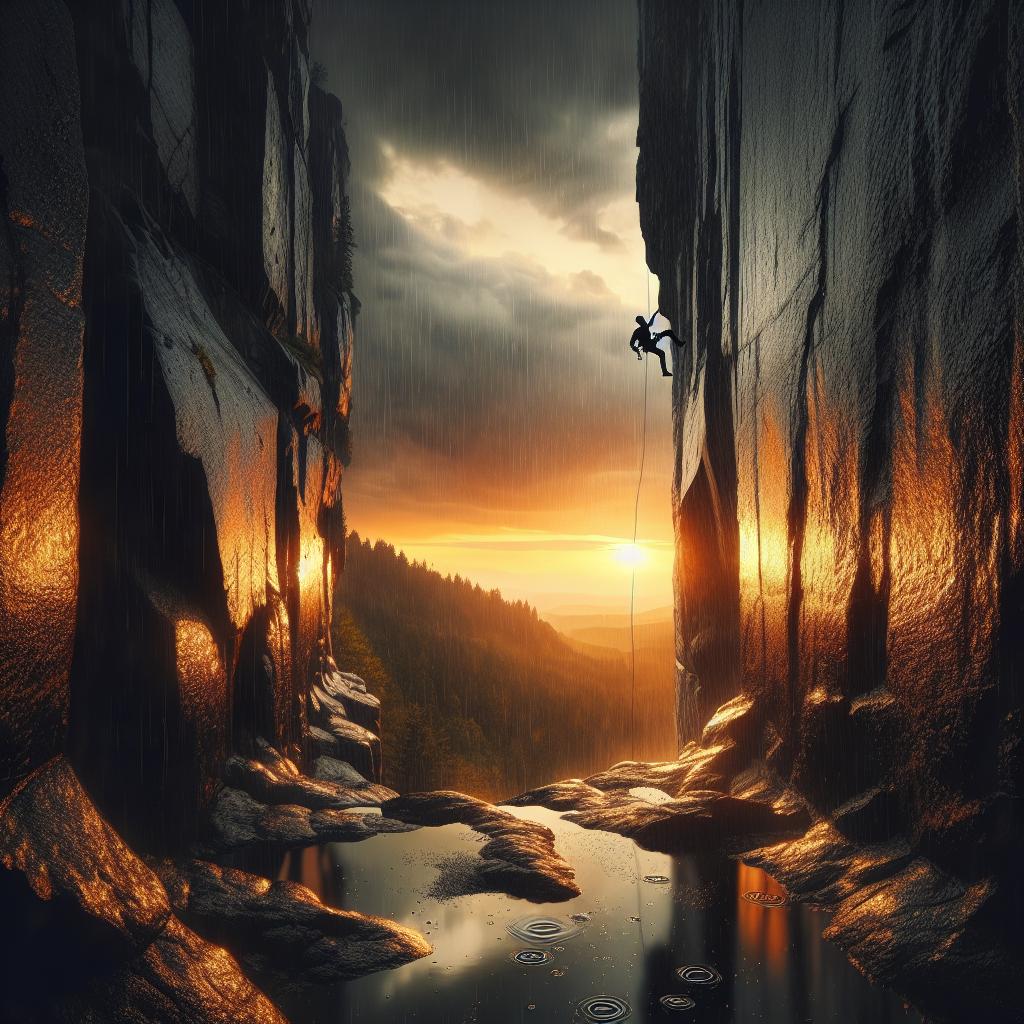 Mystical Climb at Dusk