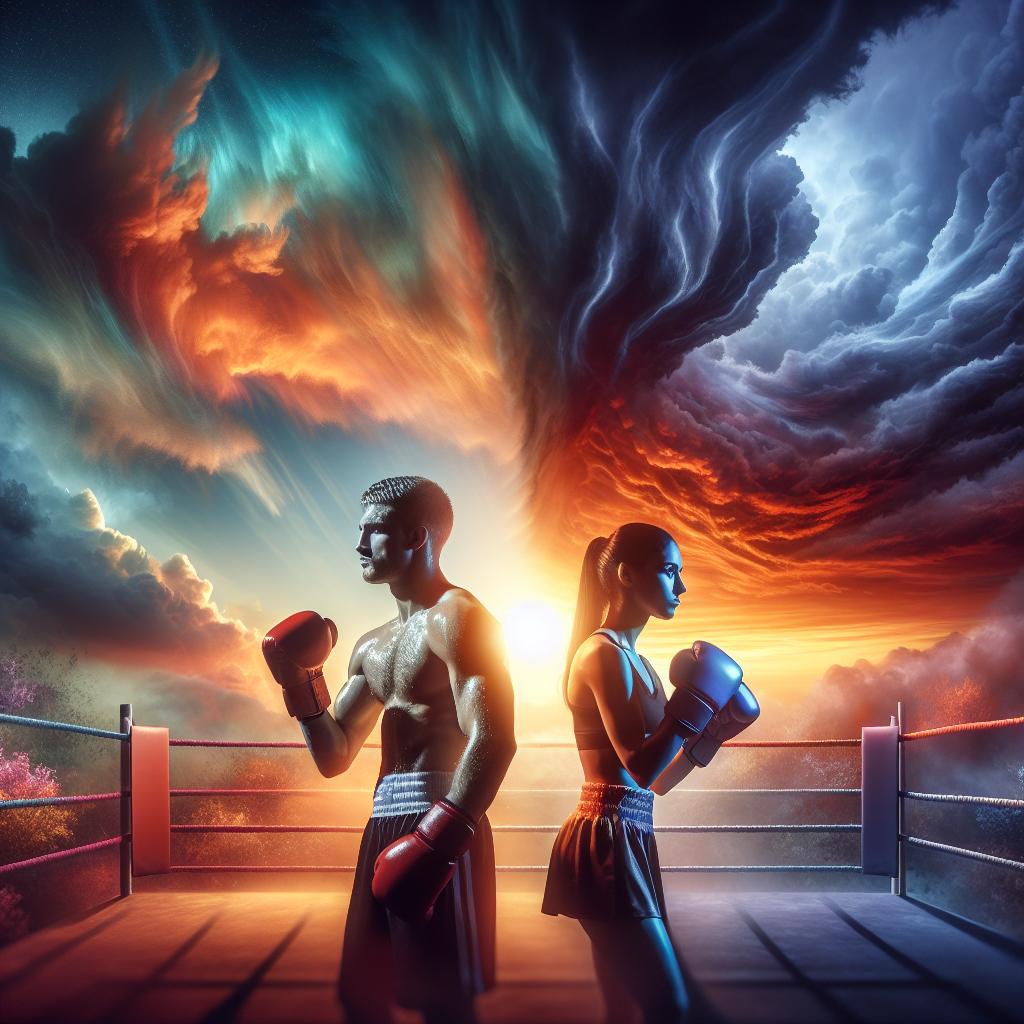 Boxers Embrace Serenity