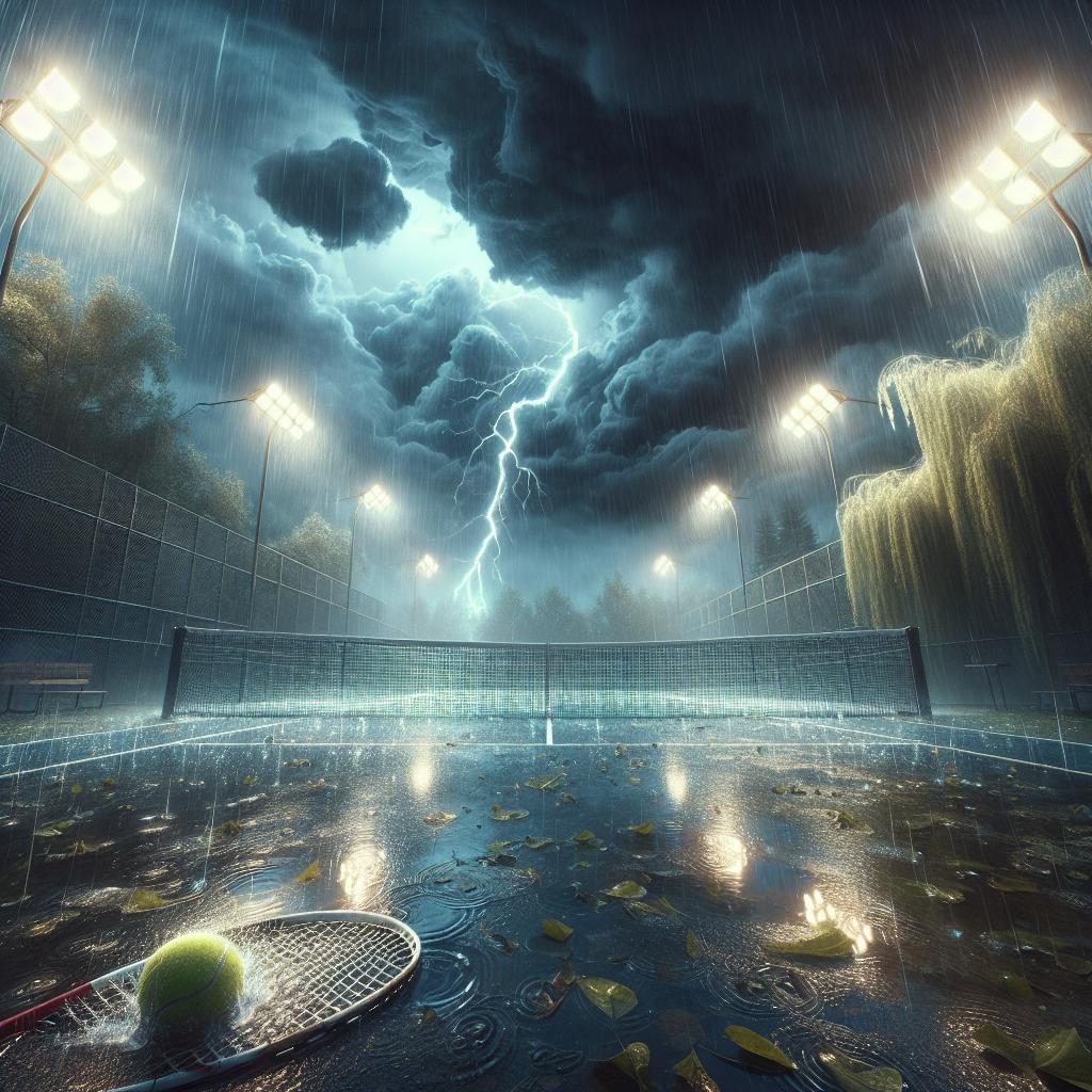 Stormy Night Tennis